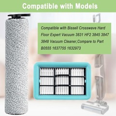 “Vacuum Parts Kit – 2 Brush Rolls + 4 Filters Fits Bissell 3831HF2/3845