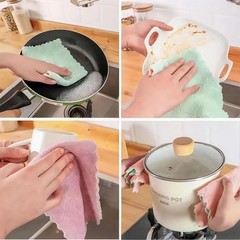 Reusable Microfiber Kitchen Cleaning Cloths – Super Small, Multicolour