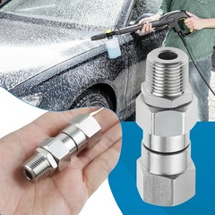 MOOTVGOO 2 Pack 3/8″ NPT Pressure Washer Swivel Fittings, Stainless Steel…