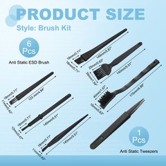 ESD Brush, 6Pcs Electronic Cleaning Brush Set Brush Kit