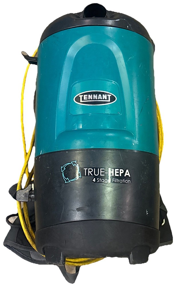 Tennant V-BP-6 Commercial Backpack Vacuum Cleaner-120V No Hose Working Used
