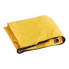 Standard Yellow Janitor Cart Replacement Vinyl Bag with Zipper 25-Gal