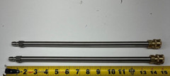 Lot of 2) 1/4″ x 15″ Unbranded Male x Female Quick Connect Extension Lance SS