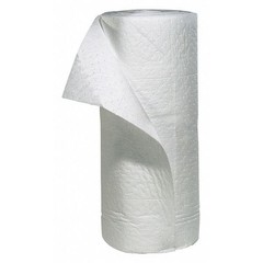 Spilltech Wrf150h Sorbent Roll, 49 Gal, 30 In X 150 Ft, Oil, White,
