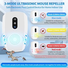 2026 Cvtayn Upgraded Ultrasonic Pest Repellent Indoor Repeller Mouse Traps