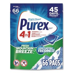 Purex 05524 4-in-1 Laundry Detergent Pacs (4/CT) New