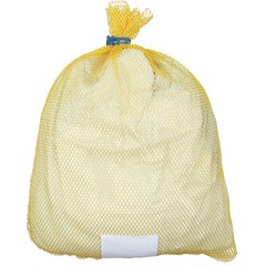 GRAINGER APPROVED MI245567 Laundry Bag,24 in W,Yellow 38VA10