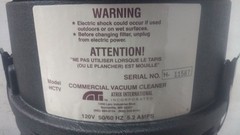 Atrix HCVAC7H-ESD 7 Gal Tank Size Critical Area Vacuum