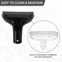 Replacement 6″ Tough Stain Brush Tool with Removable Nozzle for Better Cleani…