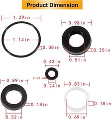 34262 Seal Kit for Cat Pump 66DX 6DX Pressure Washer Pump 6DX35G1I (15PCS)