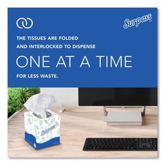 Surpass 21320 2-Ply Pop-Up Box Facial Tissue (110/Bx, 36 Bx/Ct) New