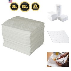 SPC 15″ x 17″ Heavy Weight Economical Oil Only Absorbent Pads – 100 ct
