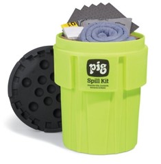 PIG KIT263 Spill Kit High Visibility 65 Gallon Kit – Oil, Coolant, Solvent+