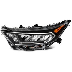 Left Headlight Assembly 2019-2021 Toyota RAV4 Bezel LED ChromeHousing Clear Lens
