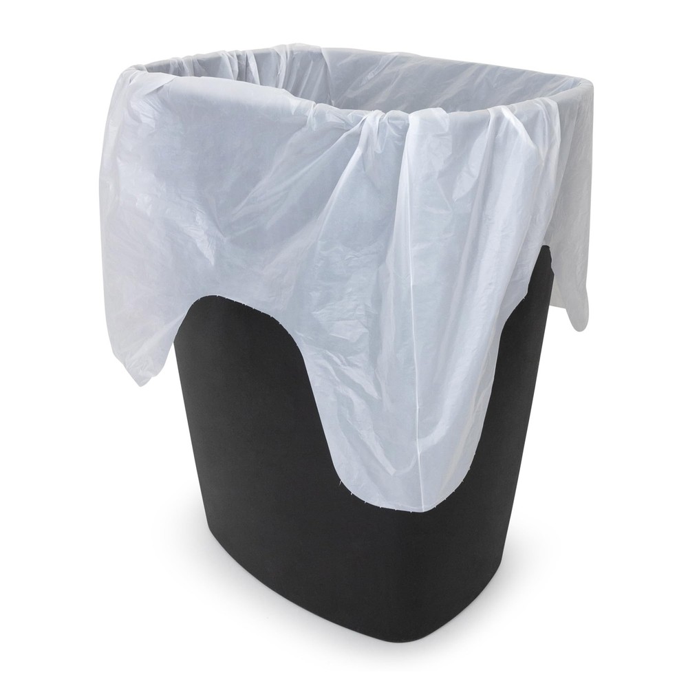Plasticplace 13 Gallon Trash Bags 0.7 Mil │ 1 Count (Pack of 180), White