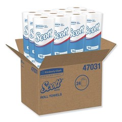 Scott 47031 4.8″ x 11″ 1-Ply Mega Kitchen Roll Paper Towels – White (24/CT) New