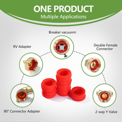 50 PCS Outdoor Garden Hose Washer Gasket Combo Pack Red. Made from Soft Silicone