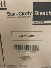 Sani-Cloth Bleach Germicidal Disposable Wipe The Case Of 12