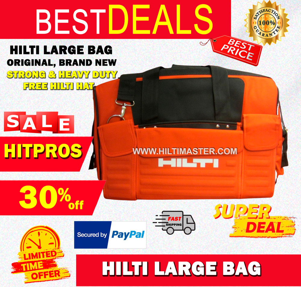 HILTI LARGE BAG, ORIGINAL, BRAND NEW, STRONG, HEAVY DUTY, FAST SHIPPING