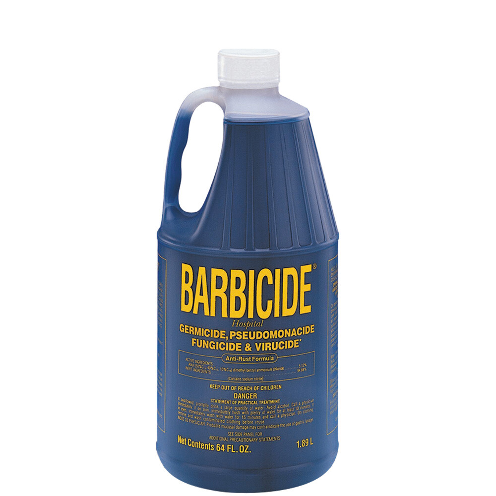 DI-08634 BARBER BEAUTY SALON BARBICIDE SURFACE TOOL EPA DISINFECTANT 64 OZ