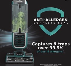 Shark Professional Upright Bagless Vacuum Allergen Removal Crevice Upholstery