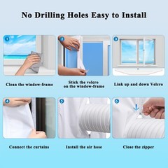 400CM(157″) Window Seal Kit, Casement AC Vent White-4M(157″)
