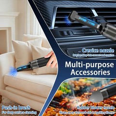 Handheld Vacuum Cordless, Car Portable Mini Cleaner 13000 PA Black