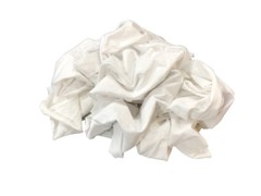 Pallet of White T-Shirt Rags (50 LB) – 12 Boxes – 600 Lbs – Free Shipping!!