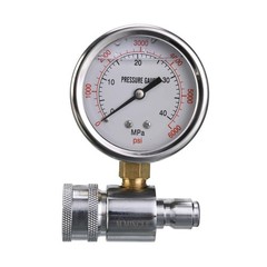 6000 PSI Pressure Washer Gauge Kit 3/8 Inch Quick Connect Measuring Tool