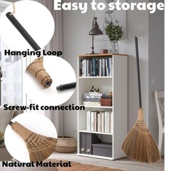 Bmart Home Natural Whisk Straw Soft For Indoor-Outdoor Cleaning Yard Sofa Car