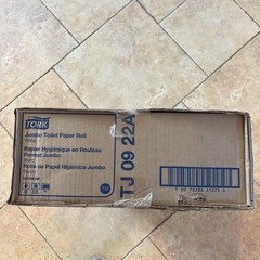 Tork Jumbo Toilet Paper Roll White TJ0922A 12 per Case Bathroom Tissue T2 System