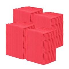Bulk Lot of 100 Red Shop Towels 12″ x 14″ Cleaning Rags Homes Cars Reusable