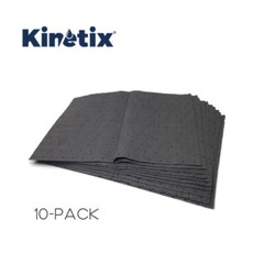 Oil Spill Absorbent Shop Mats 15″x19″ each Kinetix,10-PACK 15″ X 190″( 15+feet)