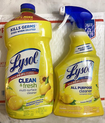 NEW Lysol Clean & Fresh Multi-Surface Cleaner, Lemon Breeze Kills 99% 62 oz Tot