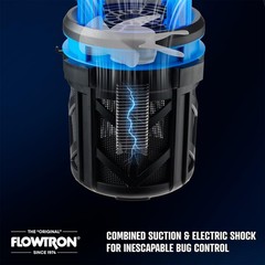 Flowtron Indoor Outdoor Bug Trap Zapper Electric Insect Killer Uv Light Fan 800