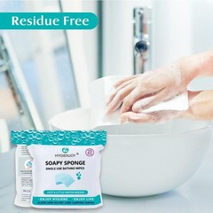 HYGIENJOY-Rinse Free Bath Sponges No Rinse Bathing 1 Count (Pack of 25)