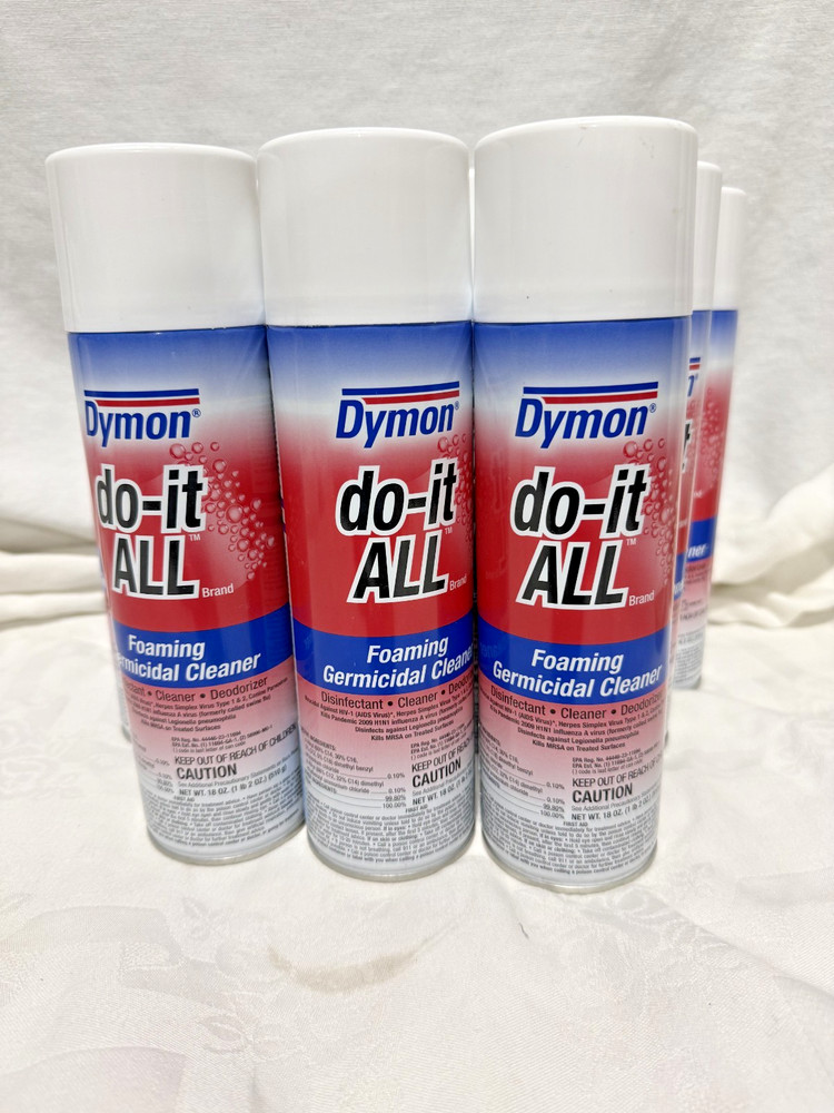 Case of 12 Dymon Do-It-All Foaming Germicidal Cleaner Disinfectant Spray 18oz