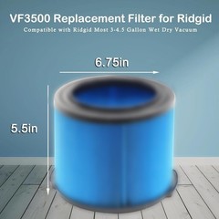 MZY LLC 2 Pack VF3500 Replacement Filter for Ridgid Shop Vacuum 3-4.5 Gallon…