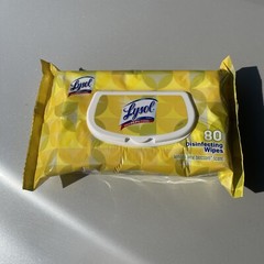 6 Packs LYSOL Disinfecting Wipes Lemon & Lime 80 Each