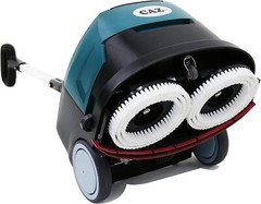 Emotor14 Inch Portable Ultra-Lightweight Floor Scrubber Dryer Machine Dual Brush