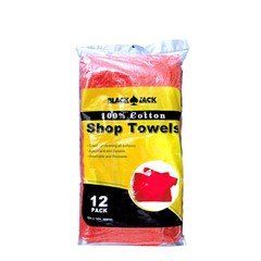 Red Shop Towels 100% Cotto (Pack of 12) – PT725