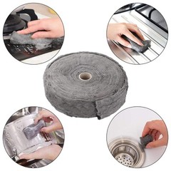 Grade 0000 Steel Wool 5lb Super Fine Steel Wool Roll for Cleaning Remove Rust