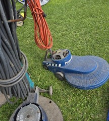 Lot Of 4 Scrubber Machines And Pads
