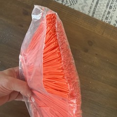 Sparta 12 In. Orange Polypropylene Flagged Upright Broom Head