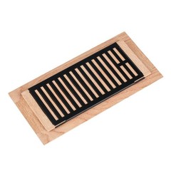 Qirui Red Oak Hardwood Drop in Floor Register, 4X10 Inch, 4×10