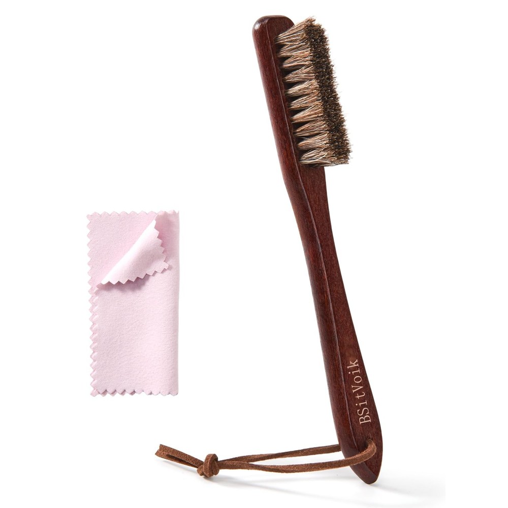 Horsehair Silver Brush Jewelry Cleaning Cloth Set – Detailing Brush for Silve…