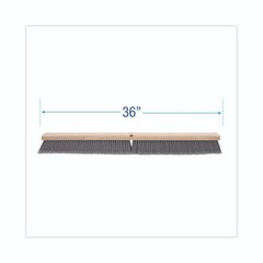 Boardwalk Floor Brush Head, 3″ Gray Flagged Bristles, 36″ Brush, 2/Pack