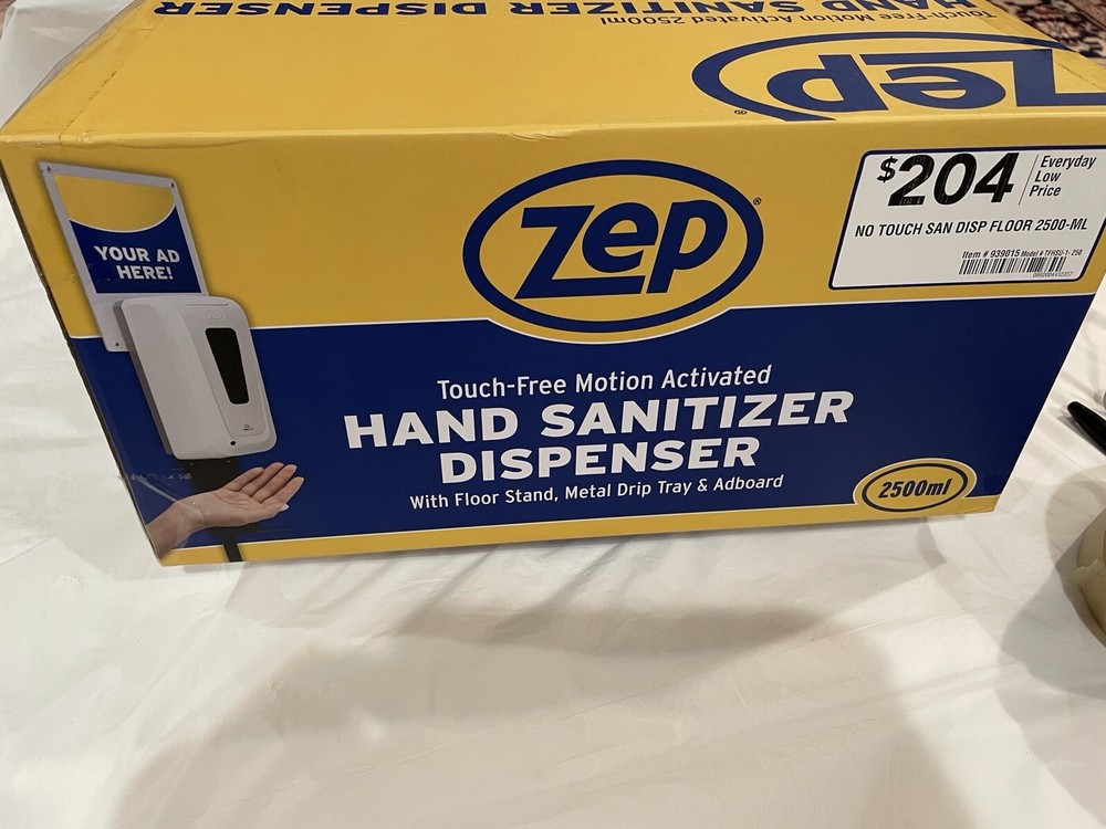 Zep TFHSU-1-2500PL Touch-Free Motion Hand Dispenser 84.54-oz with Stand 🆕️✅