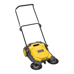 VEVOR Walk-Behind Floor Sweeper Manual Hand Push Sweeper 25.6″ Sweeping Width