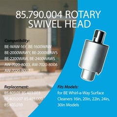 For BE Whirl-A-Way Surface Cleaner Rotary Swivel Head 85.790.004 4000PSI 8GPM